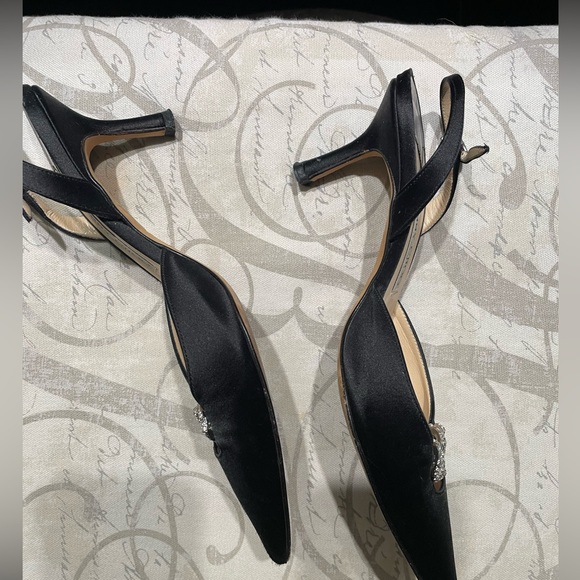 Jimmy Choo Satin Heels 37 1/2 - Picture 5 of 7